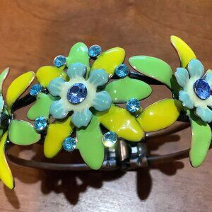 ENAMEL ON COPPER CUFF BRACELET